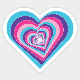 Falling in Love Valentine's Day Heart Pattern Sticker